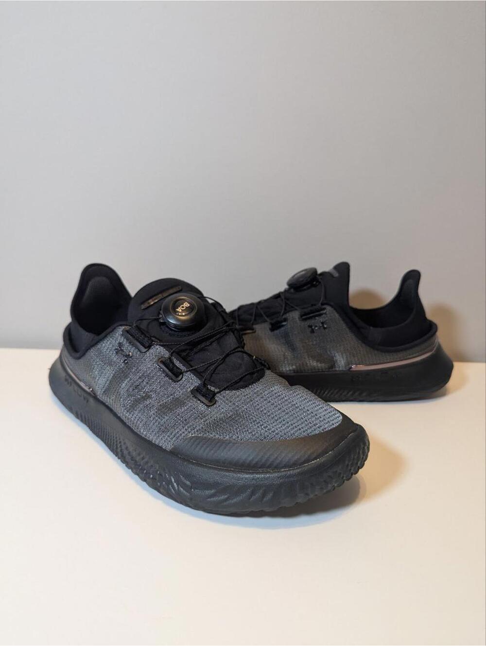 Under Armor Slip Speed Training Shoes Triple Black Unisex Size  M6.5 W8